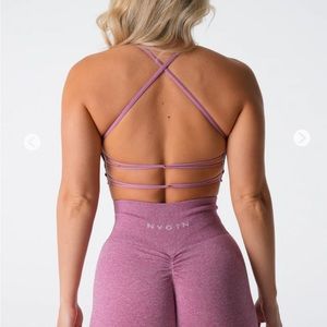 NVGTN Pastel pink invincible sports bra